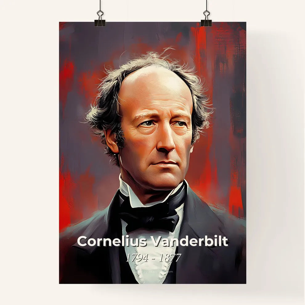 Portrait of Cornelius Vanderbilt Poster