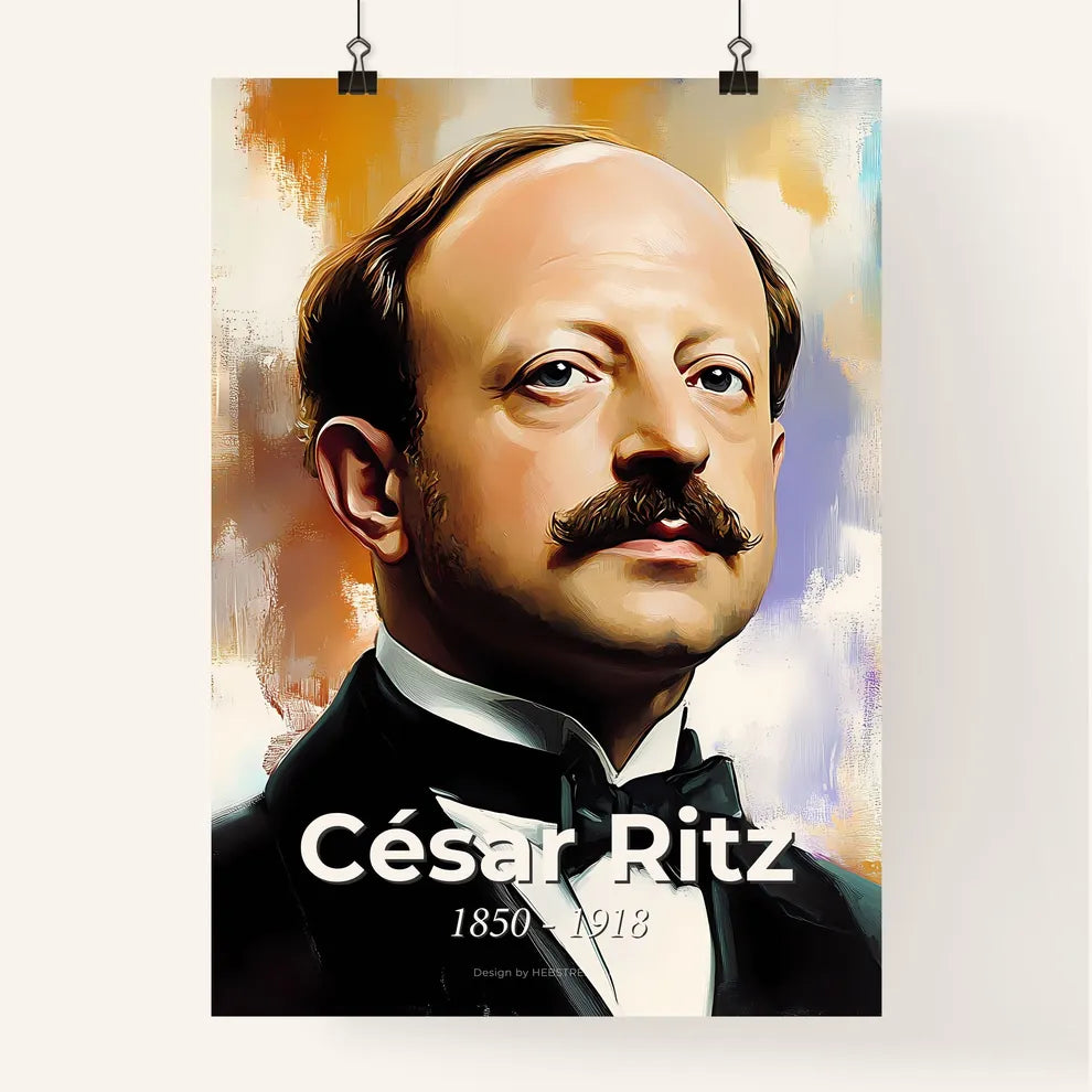 Portrait of César Ritz Poster