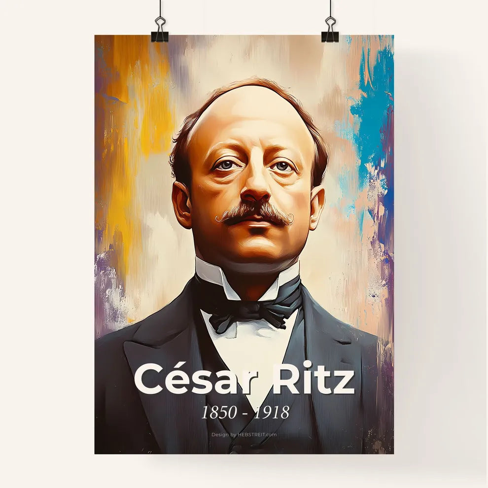Portrait of César Ritz Poster