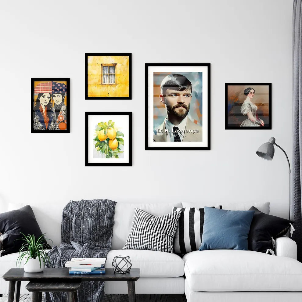 Portrait of D. H. Lawrence Wall Art