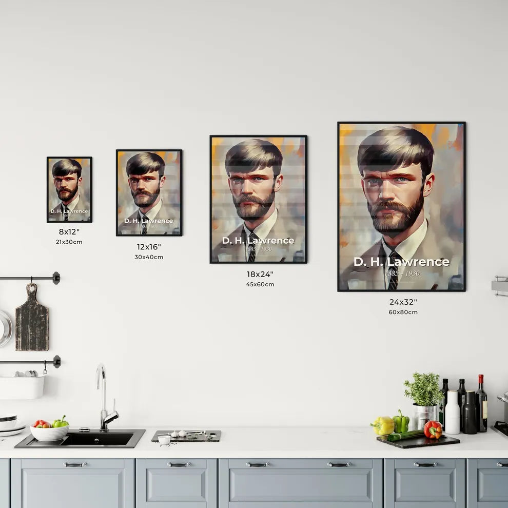 Portrait of D. H. Lawrence Size Chart