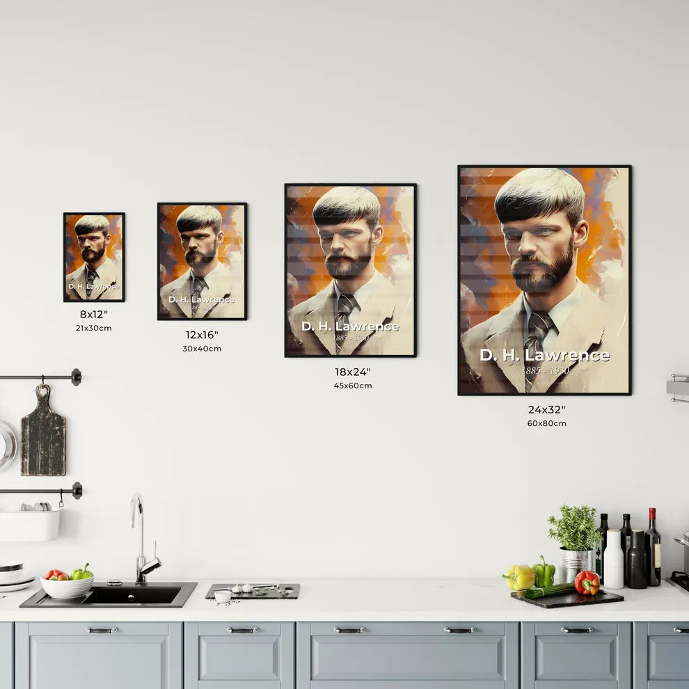 Portrait of D. H. Lawrence Size Chart