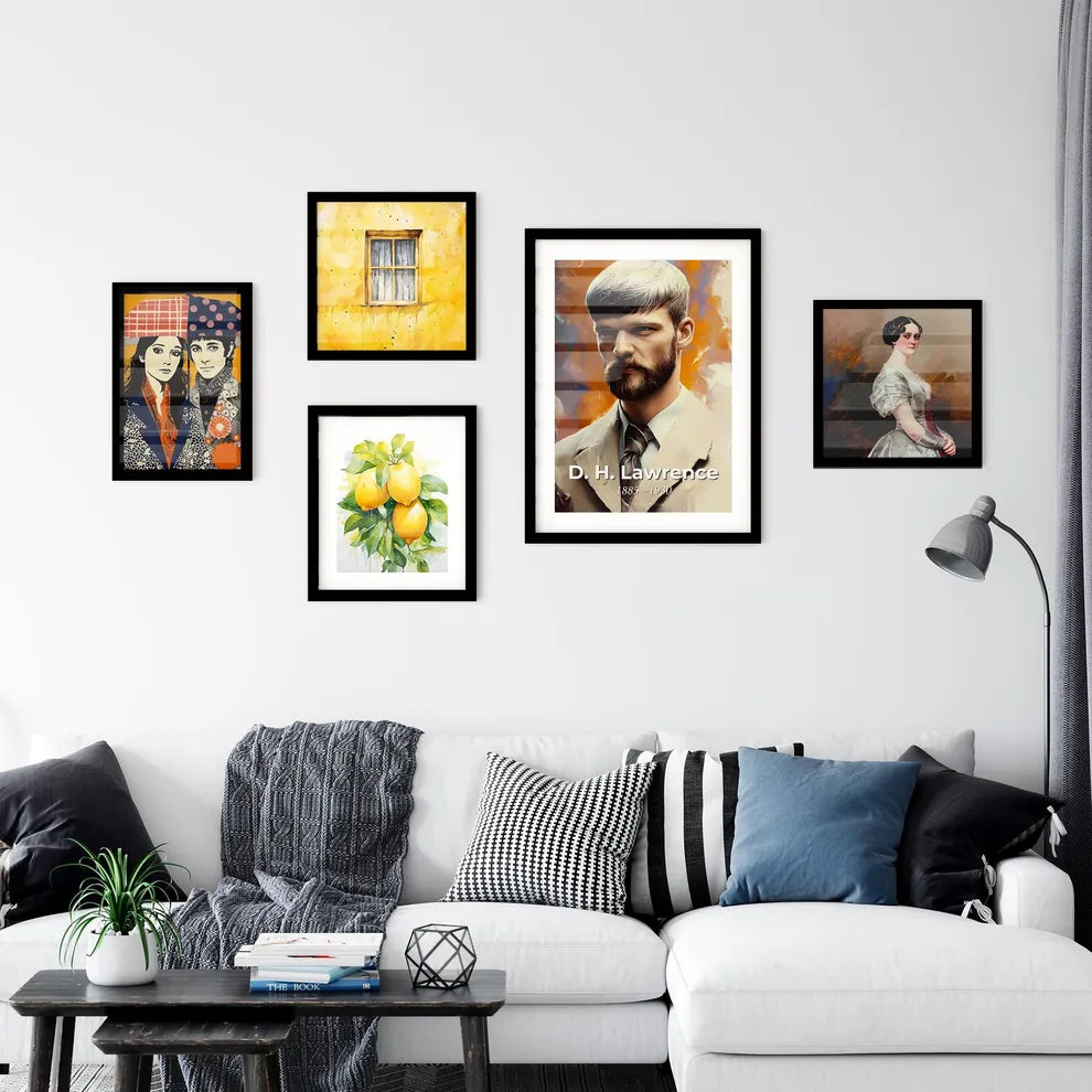 Portrait of D. H. Lawrence Wall Art