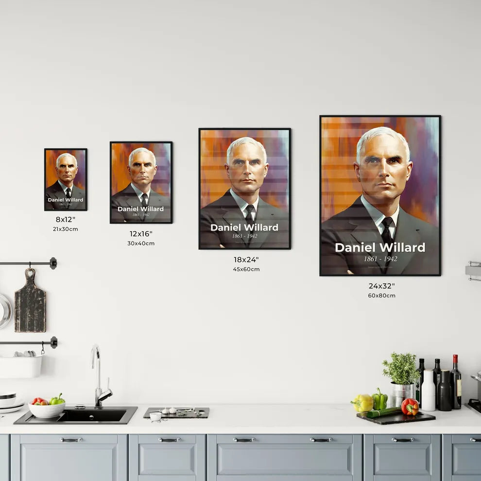 Portrait of Daniel Willard Size Chart