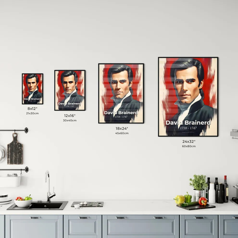 Portrait of David Brainerd Size Chart