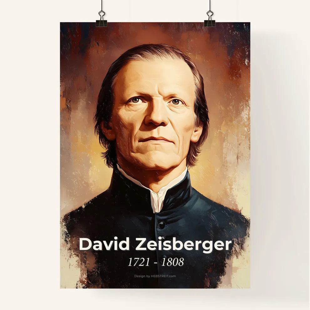 Portrait of David Zeisberger Poster