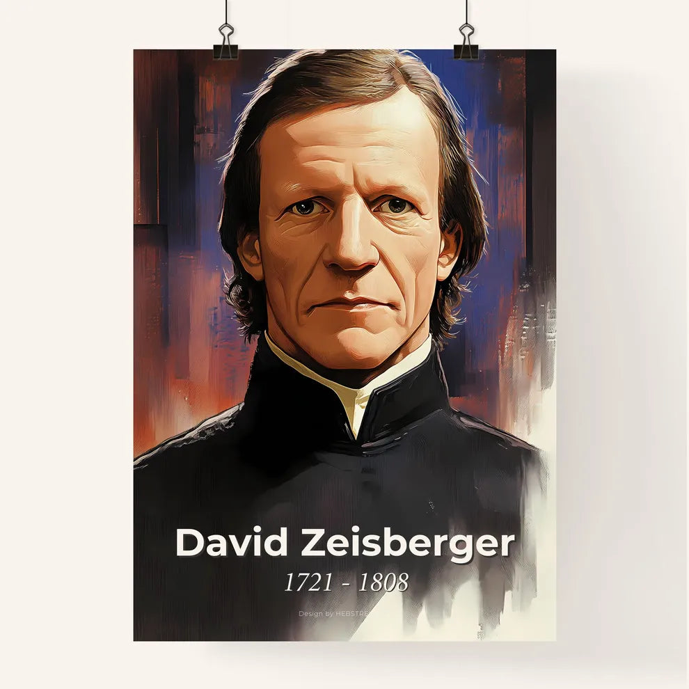 Portrait of David Zeisberger Poster