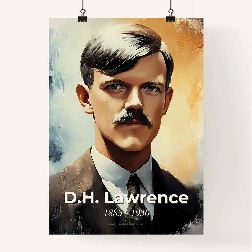 Portrait of D.H. Lawrence Poster