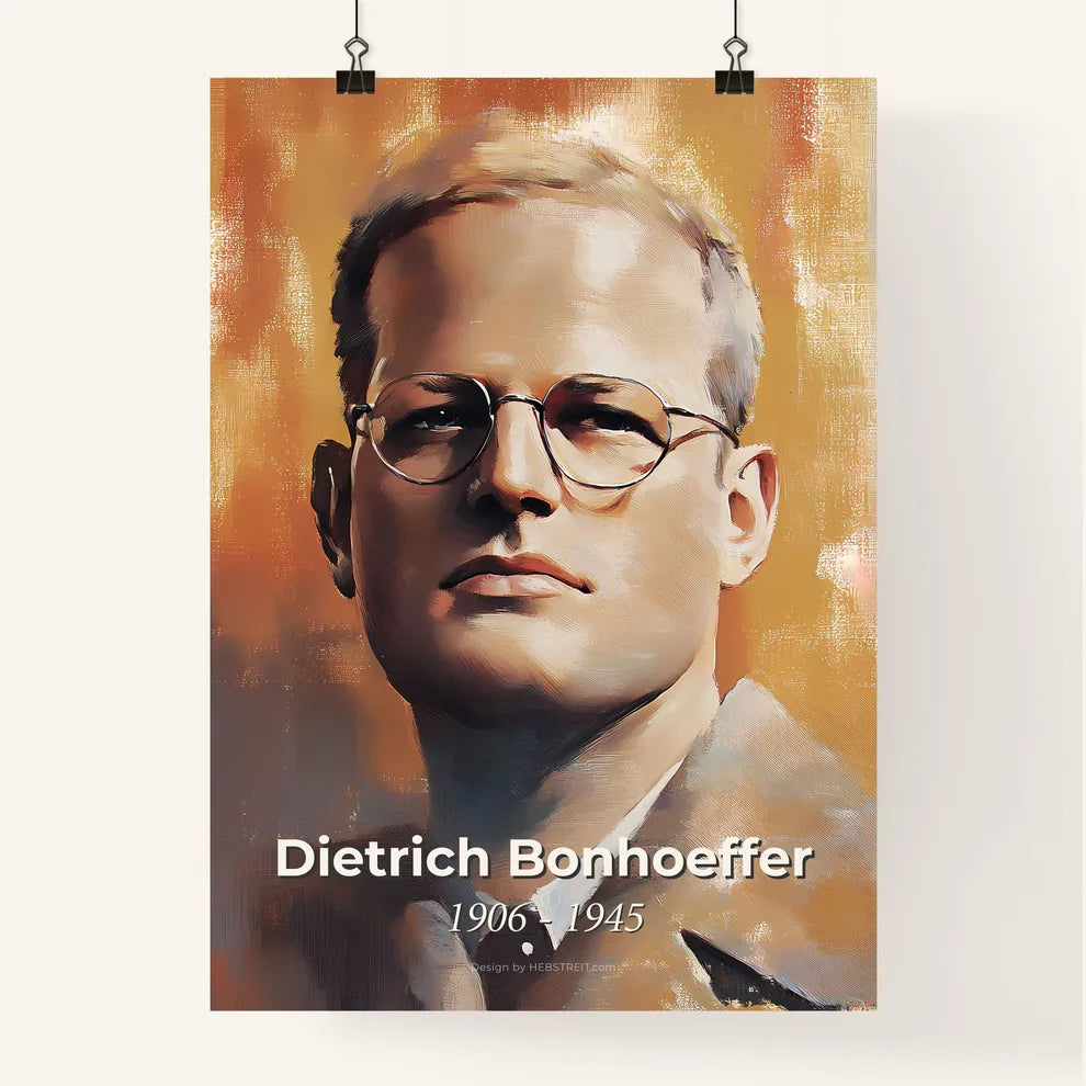 Portrait of Dietrich Bonhoeffer Poster