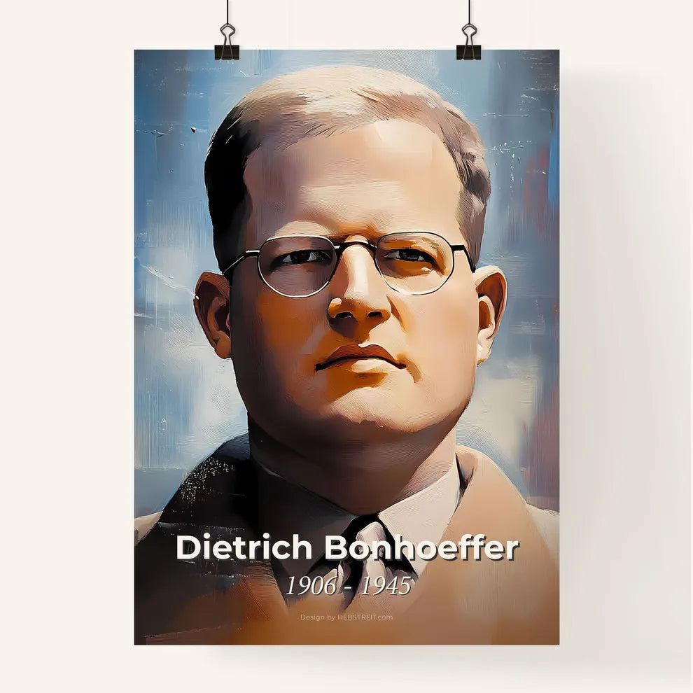 Portrait of Dietrich Bonhoeffer Poster