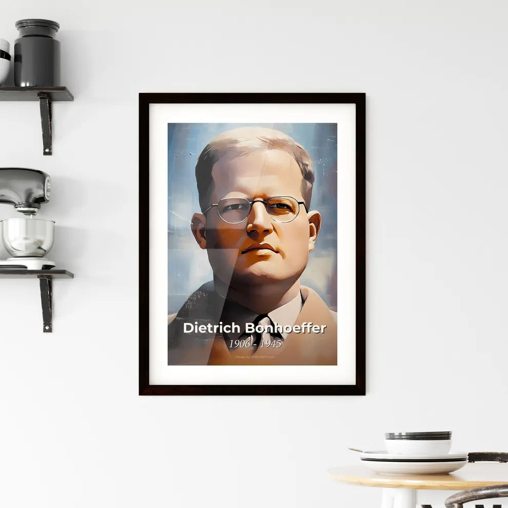 Portrait of Dietrich Bonhoeffer Framed Print