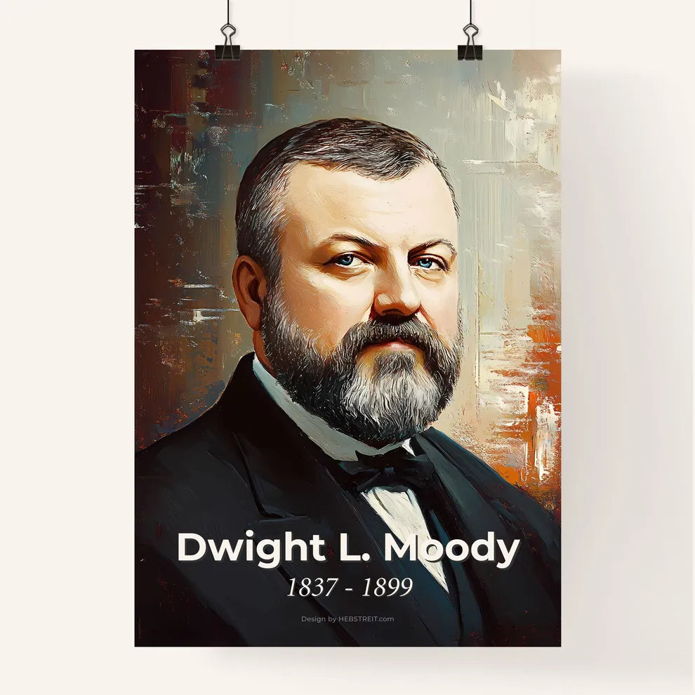 Portrait of Dwight L. Moody Poster