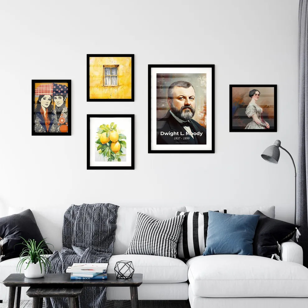 Portrait of Dwight L. Moody Wall Art