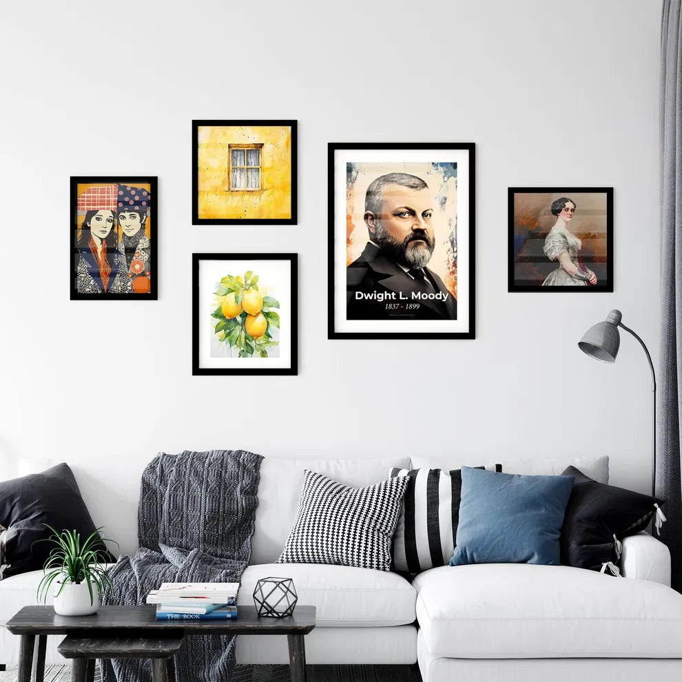 Portrait of Dwight L. Moody Wall Art