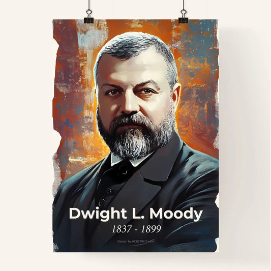 Portrait of Dwight L. Moody Poster