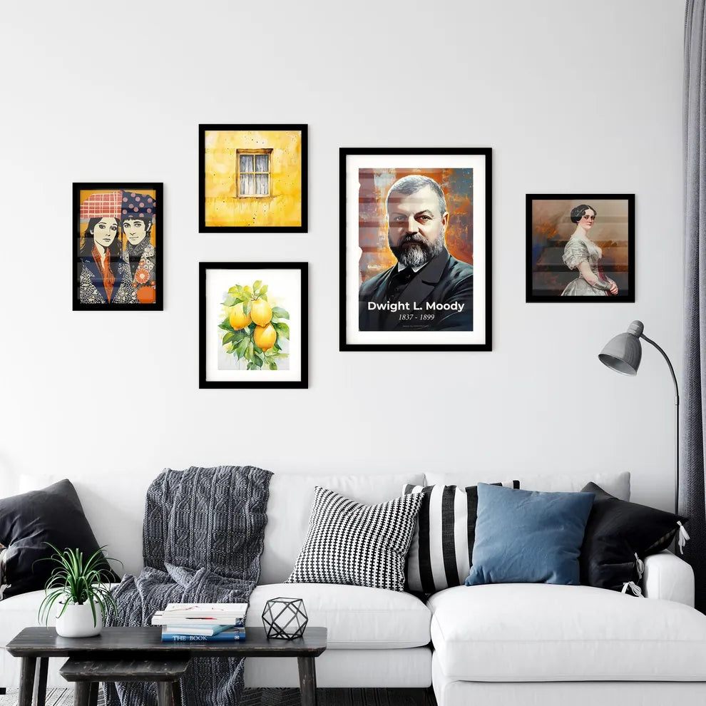 Portrait of Dwight L. Moody Wall Art