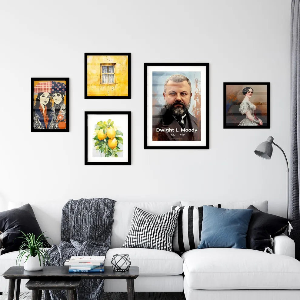 Portrait of Dwight L. Moody Wall Art