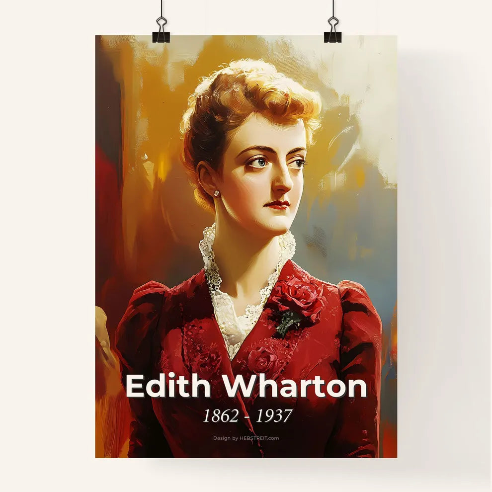 Portrait of Edith Wharton Poster