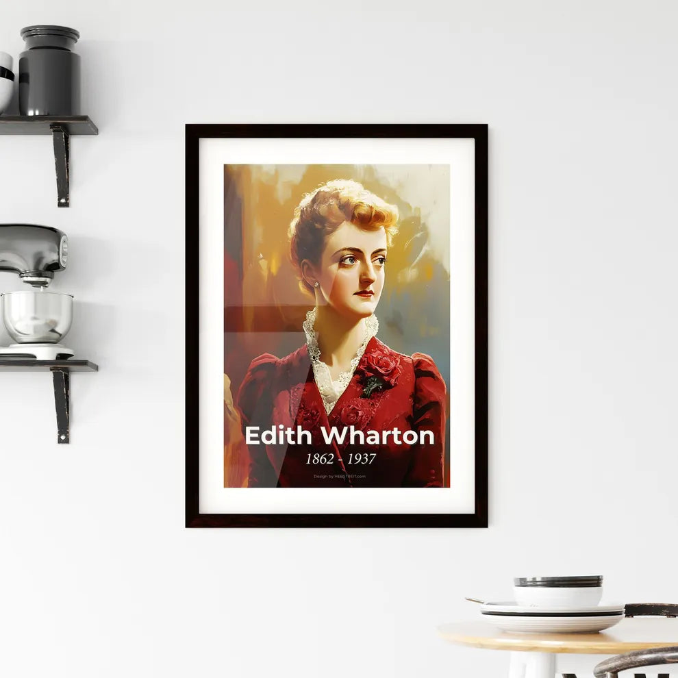Portrait of Edith Wharton Framed Print