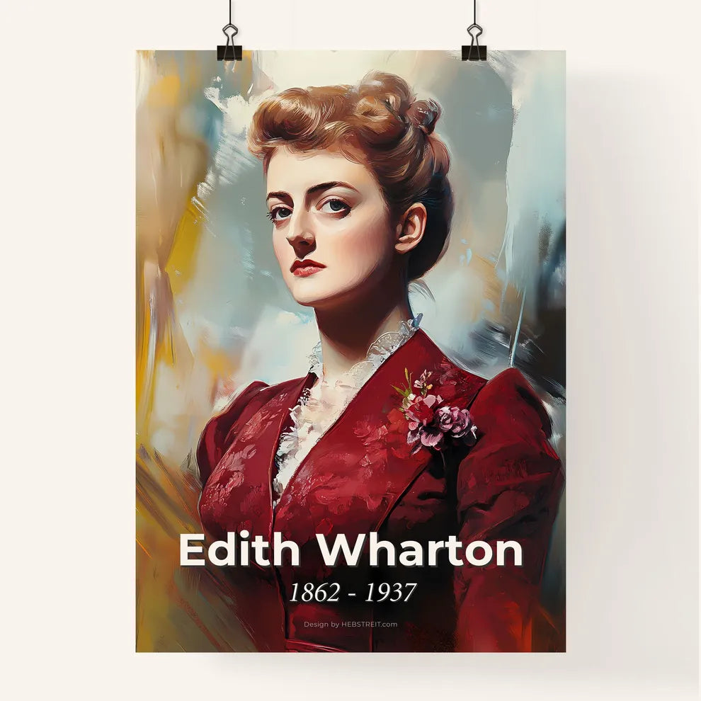 Portrait of Edith Wharton Poster