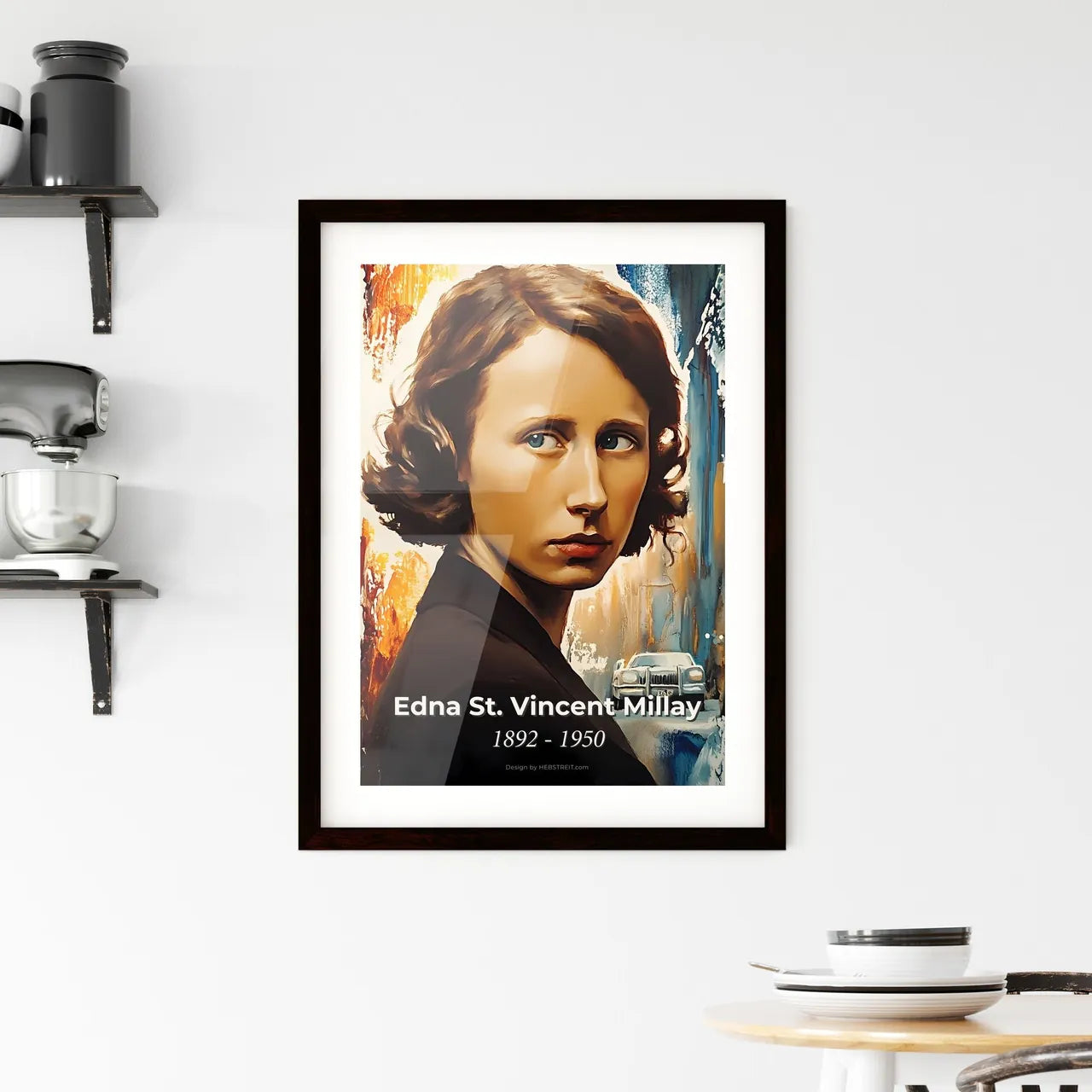 Portrait of Edna St Framed Print
