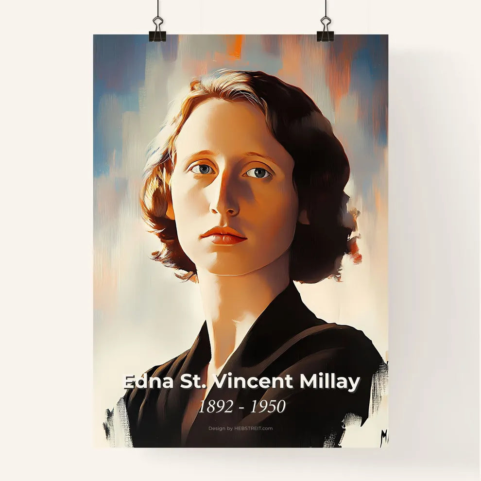 Portrait of Edna St Poster