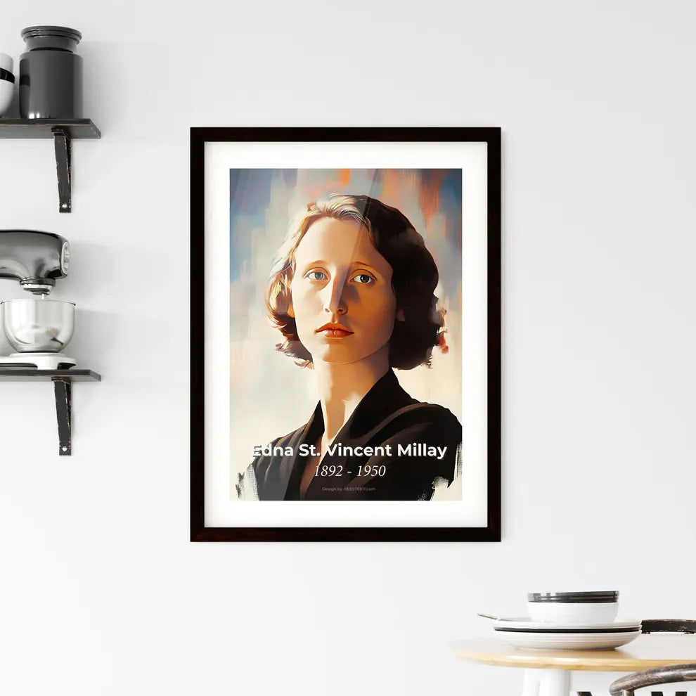 Portrait of Edna St Framed Print