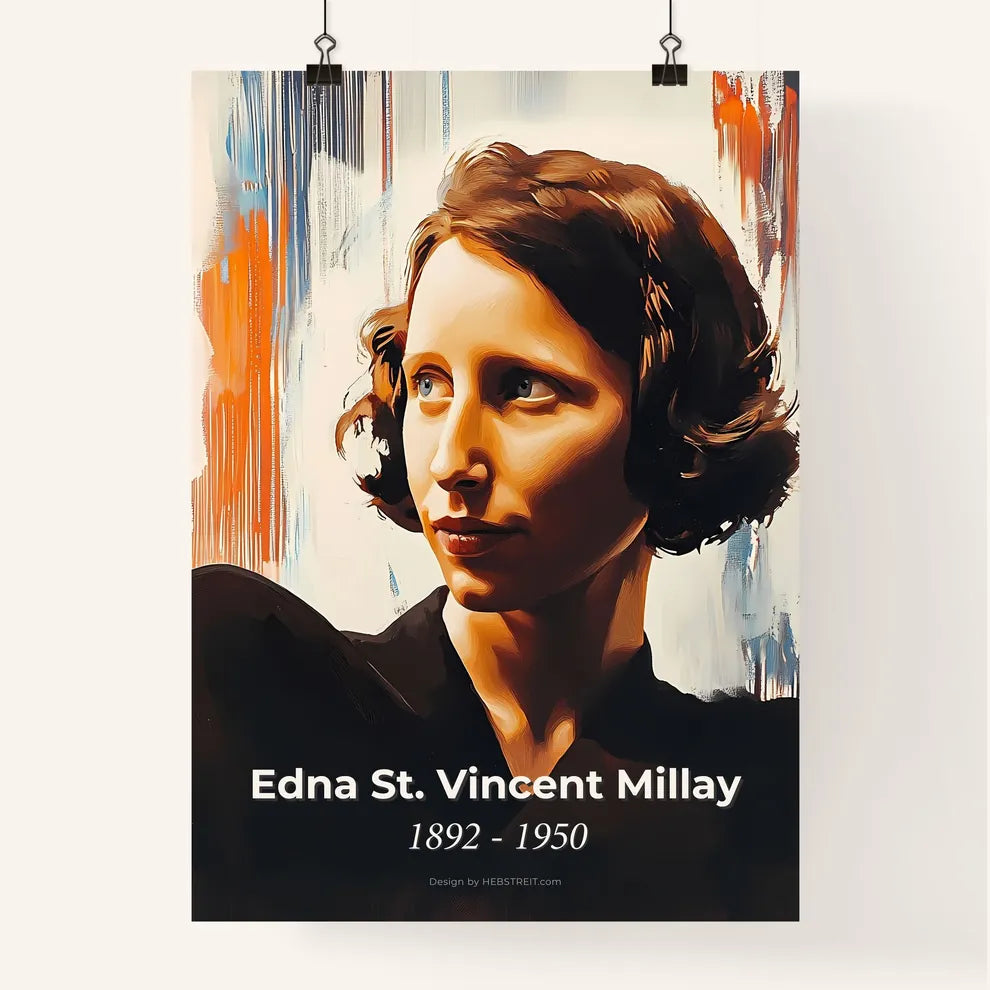 Portrait of Edna St Poster
