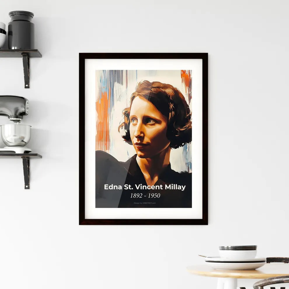 Portrait of Edna St Framed Print