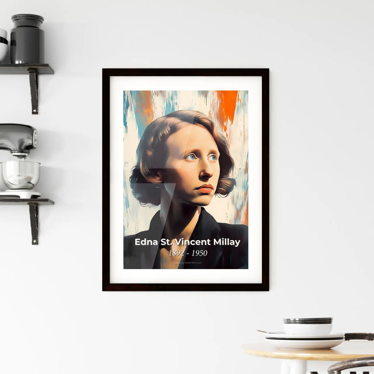 Portrait of Edna St Framed Print