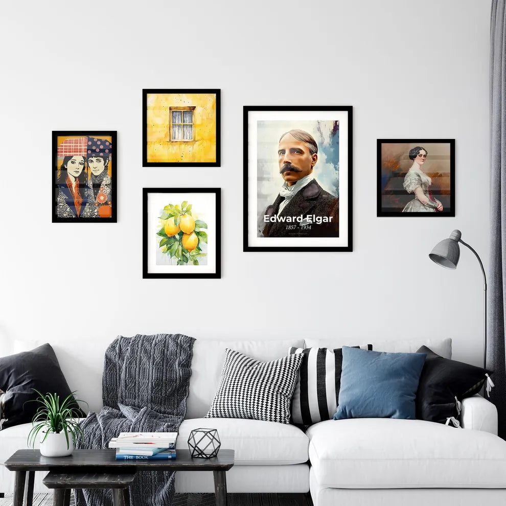 Portrait of Edward Elgar Wall Art
