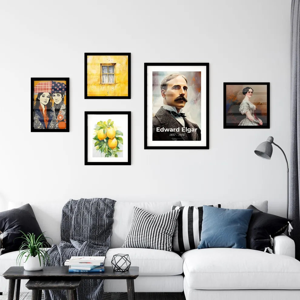 Portrait of Edward Elgar Wall Art