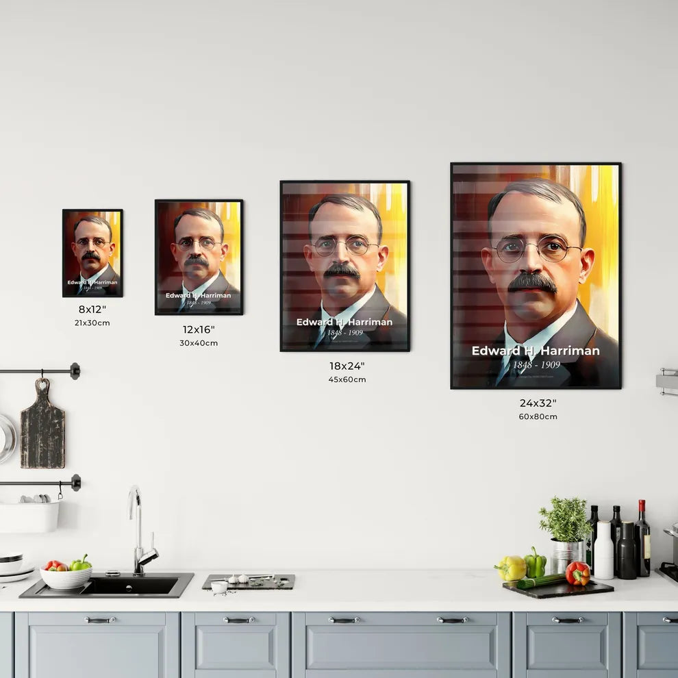 Portrait of Edward H. Harriman Size Chart