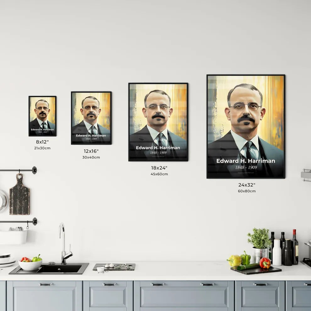 Portrait of Edward H. Harriman Size Chart