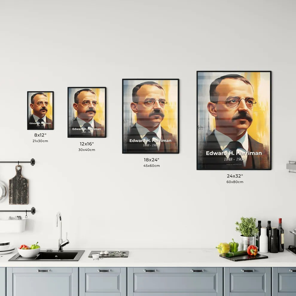 Portrait of Edward H. Harriman Size Chart