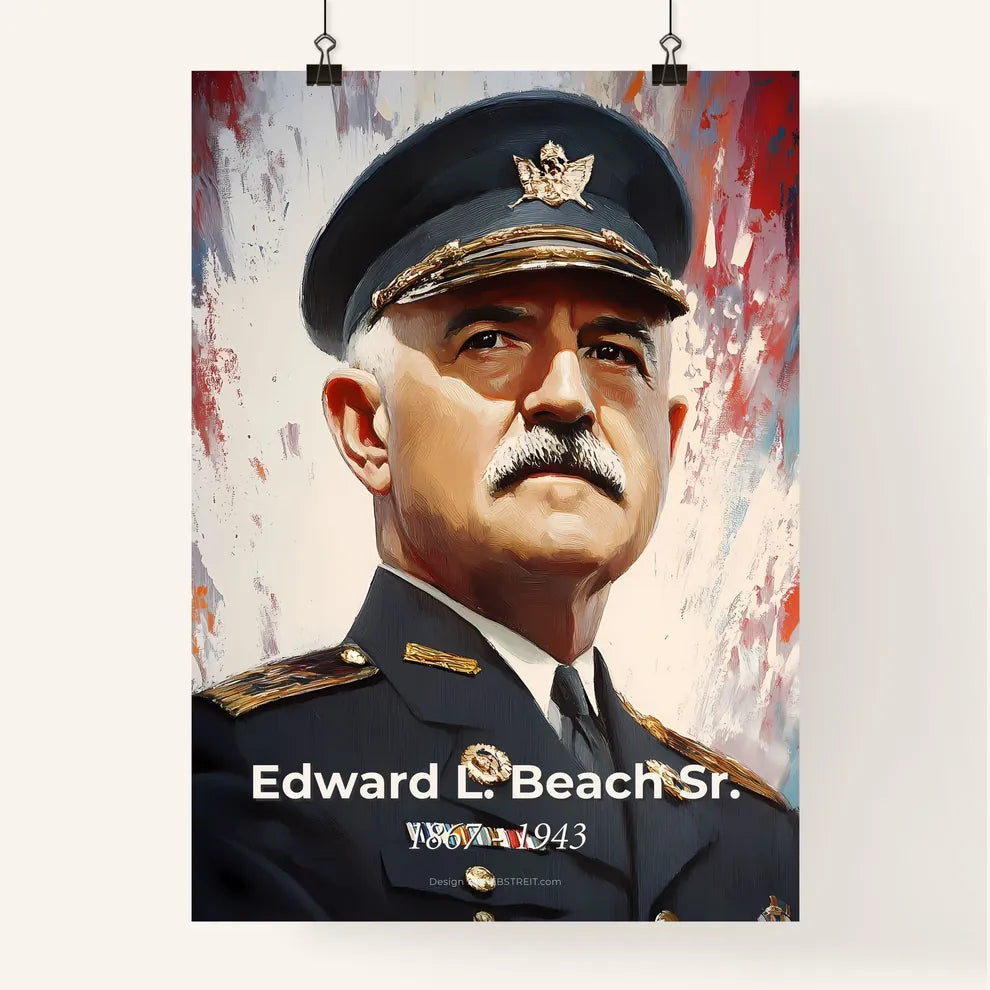 Portrait of Edward L. Beach Sr. Poster