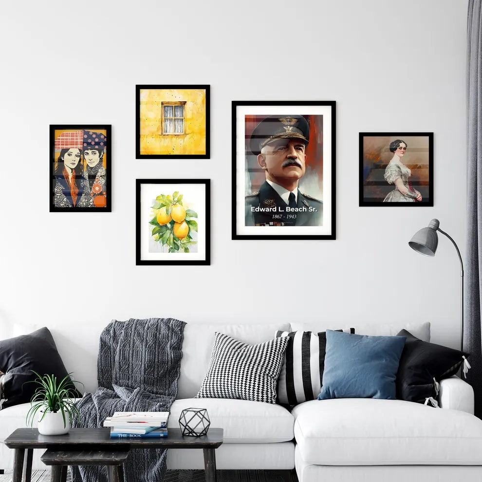 Portrait of Edward L. Beach Sr. Wall Art