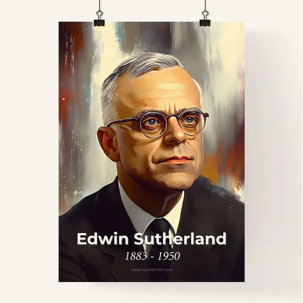 Portrait of Edwin Sutherland Poster