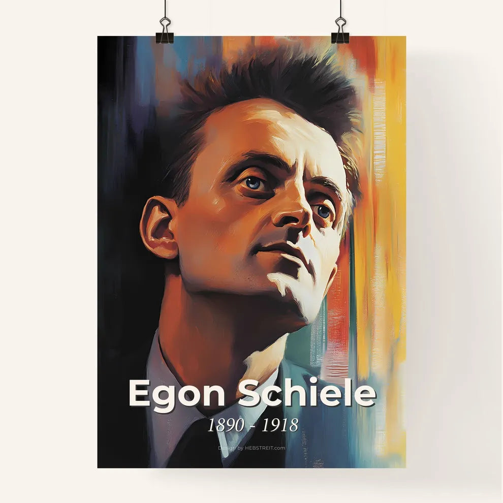 Portrait of Egon Schiele Poster