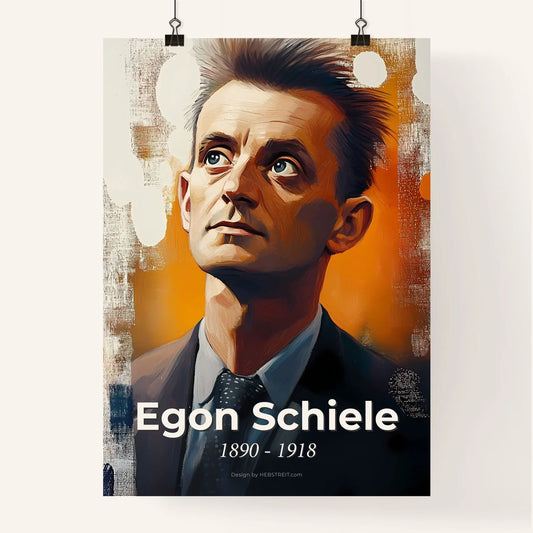 Portrait of Egon Schiele Poster