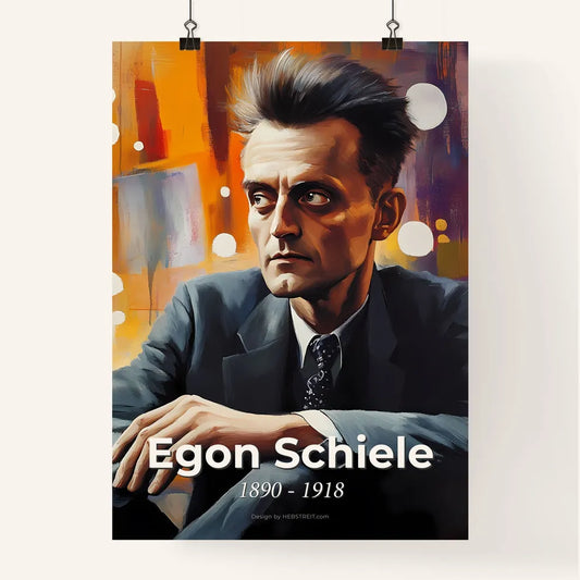 Portrait of Egon Schiele Poster