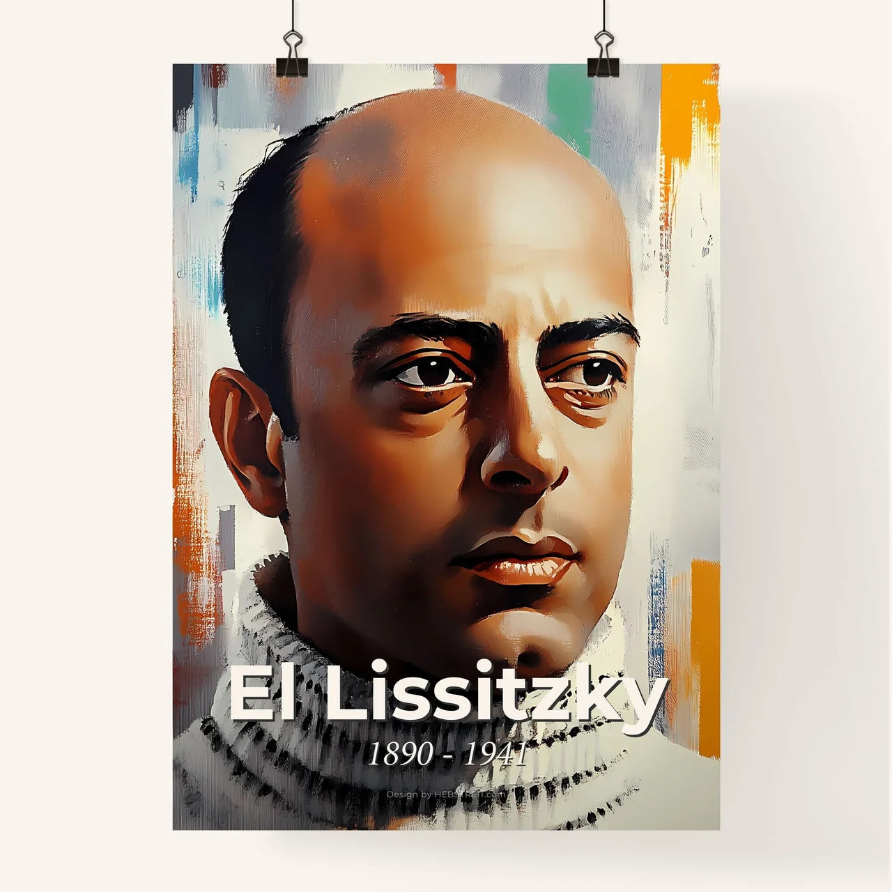 Portrait of El Lissitzky Poster
