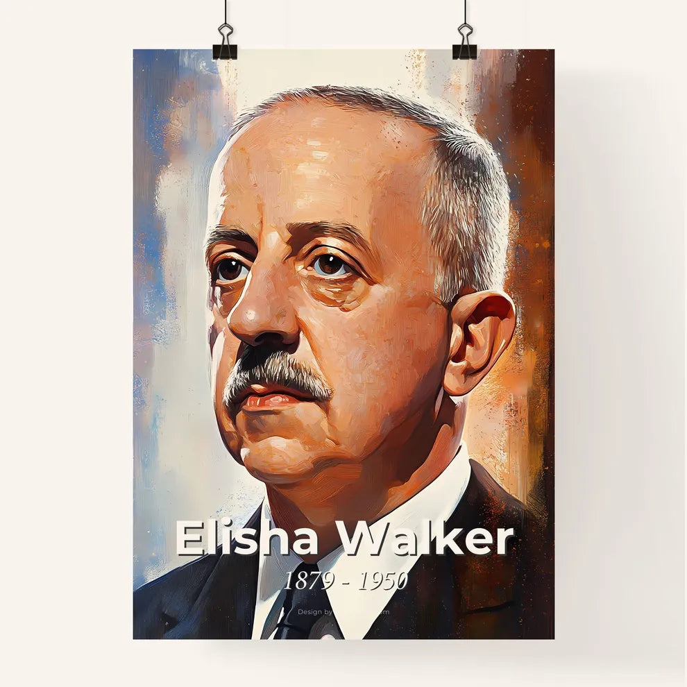 Portrait of Elisha Walker Poster