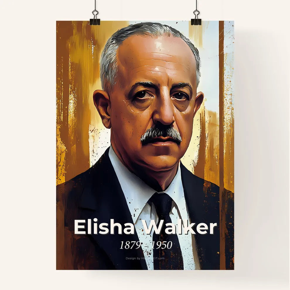 Portrait of Elisha Walker Poster