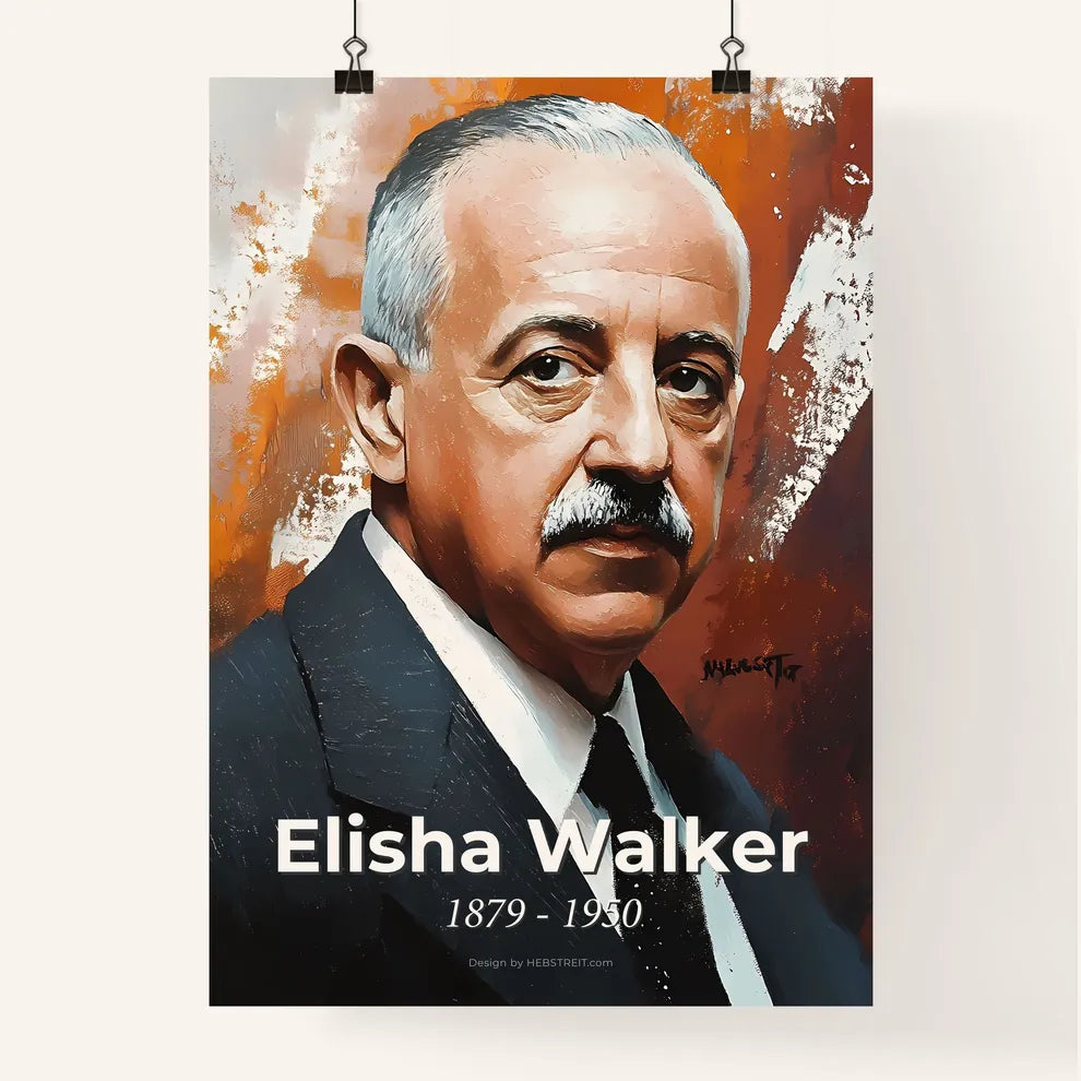 Portrait of Elisha Walker Poster