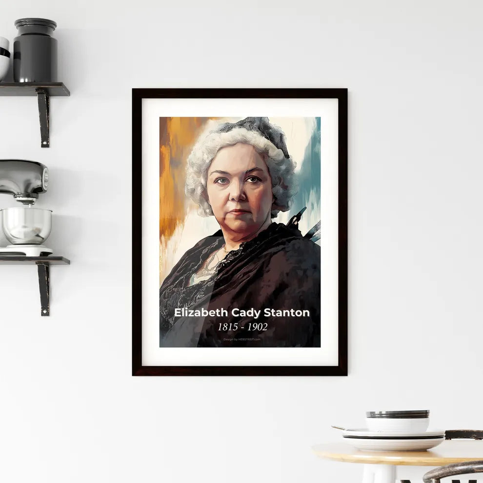 Portrait of Elizabeth Cady Stanton Framed Print