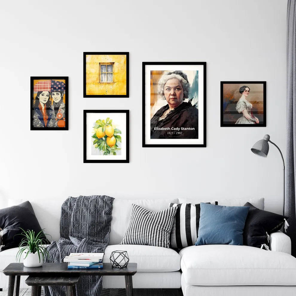 Portrait of Elizabeth Cady Stanton Wall Art