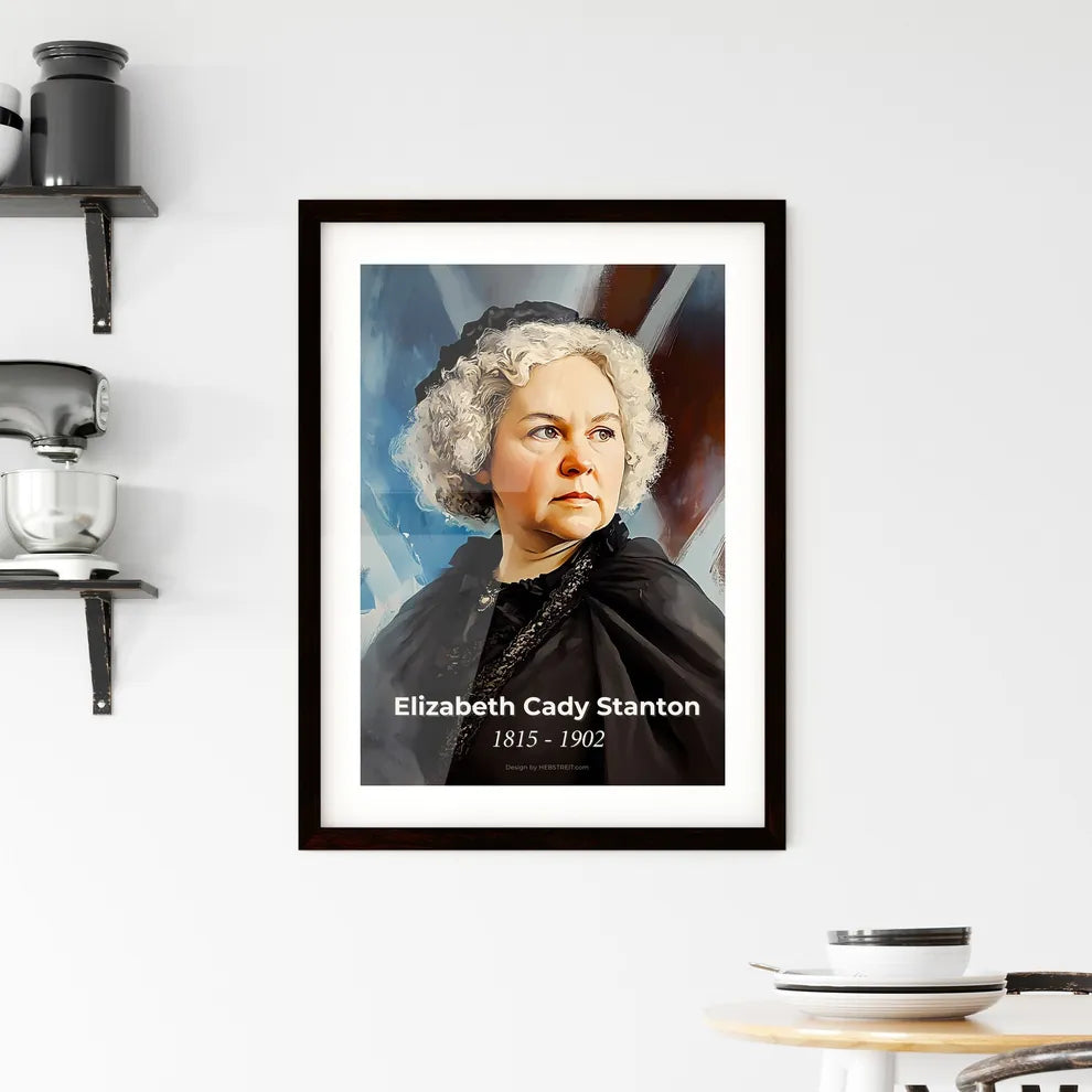 Portrait of Elizabeth Cady Stanton Framed Print