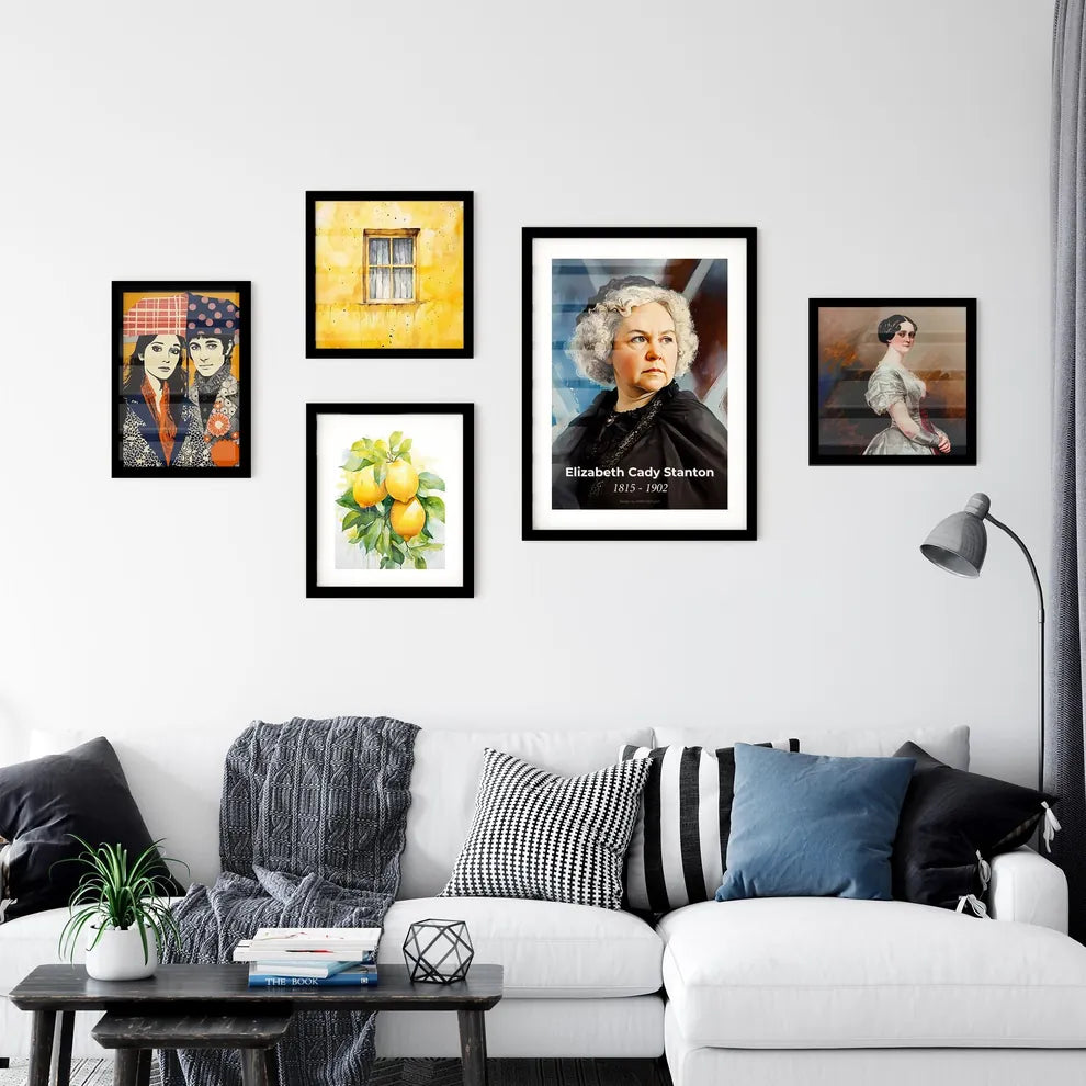 Portrait of Elizabeth Cady Stanton Wall Art