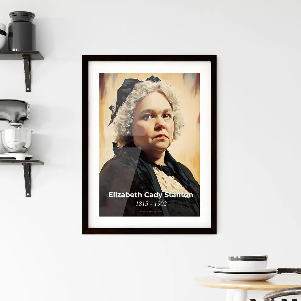 Portrait of Elizabeth Cady Stanton Framed Print